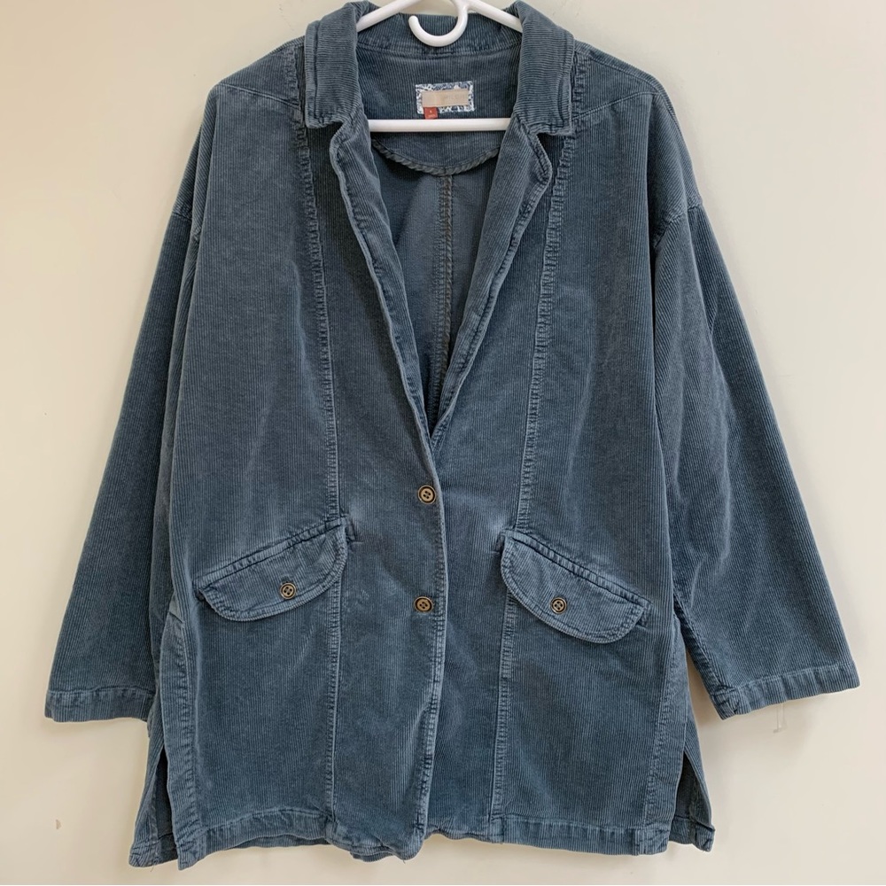 Anthropologie Pilcro oversized corduroy blazer coat